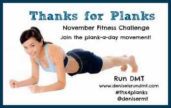 November Fitness Challenge Thanks For Planks Run Dmt