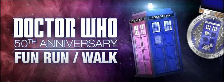 DoctoWho5othAnniversaryFunRun Random Thoughts about Doctor Who, a Doctor Who 50th Anniversary Fun Run and Track Tuesday