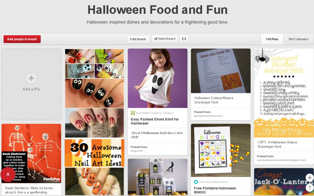 Halloween Food and Fun Pinterest Board