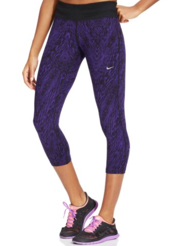 Purple Nike Epic Run Capri