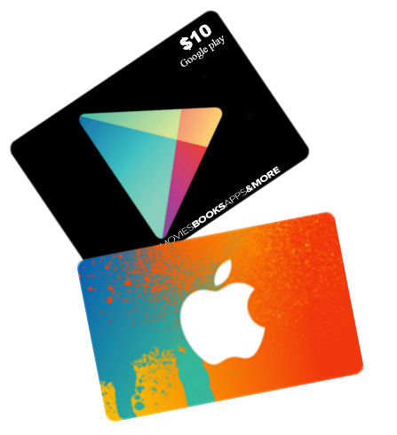 itunes gift card Google play gift card