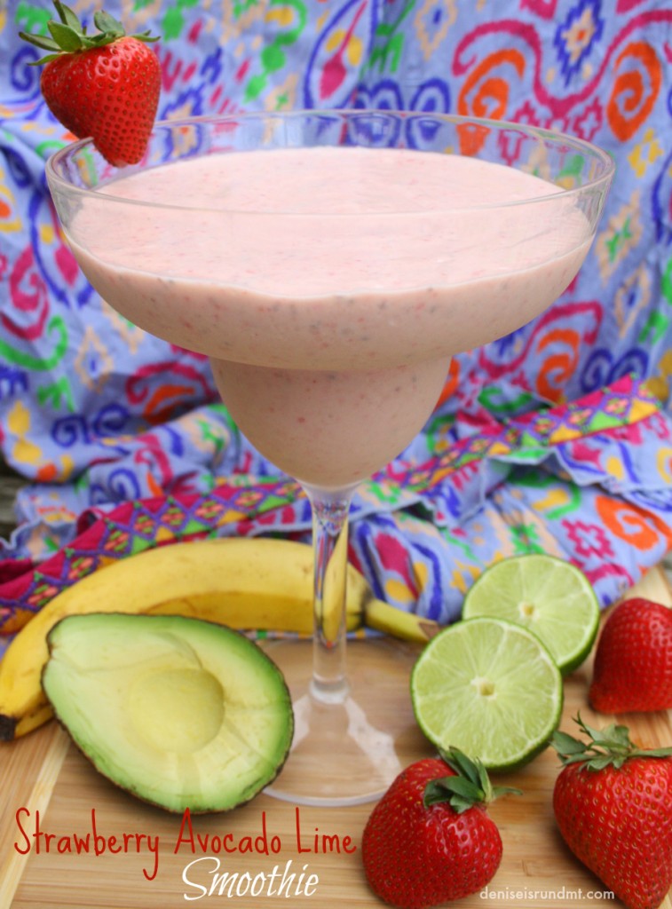 Strawberry Avocado Lime Smoothie - Run DMT