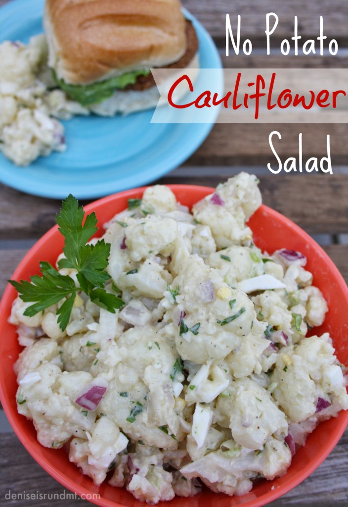 No Potato Cauliflower Salad - Run DMT