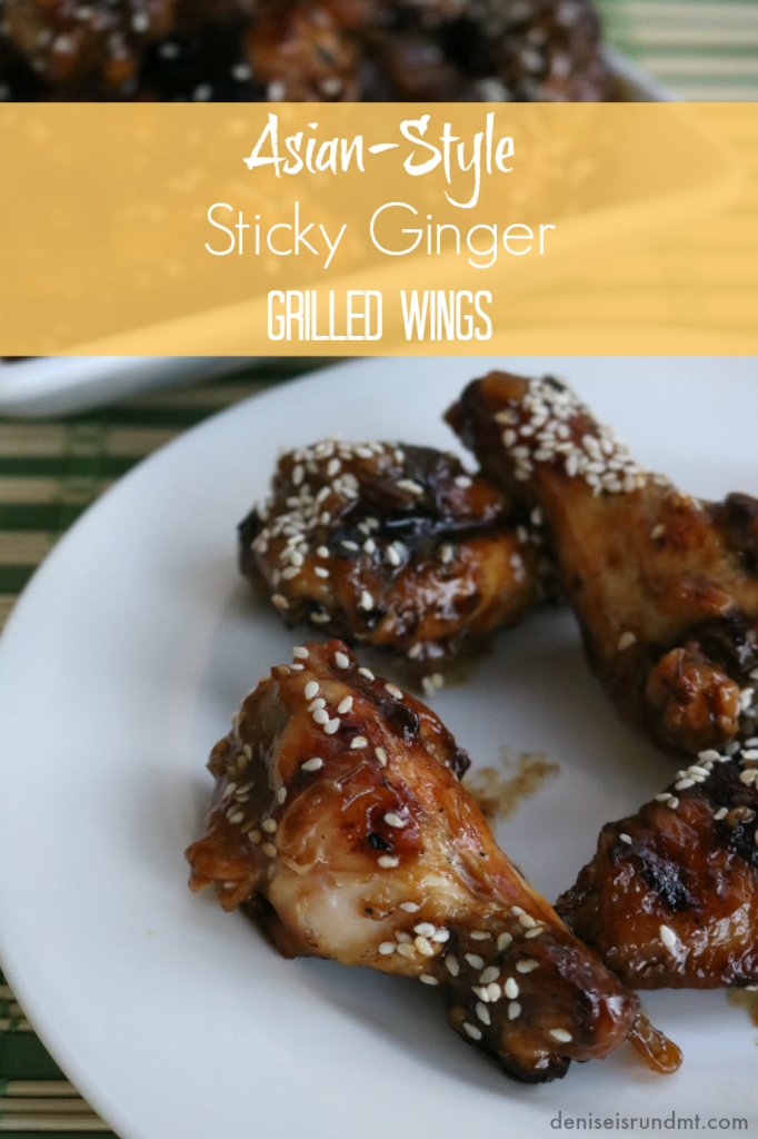 Asian-Style Sticky Ginger Grilled Wings - Sweet and Savory wings by Run DMT