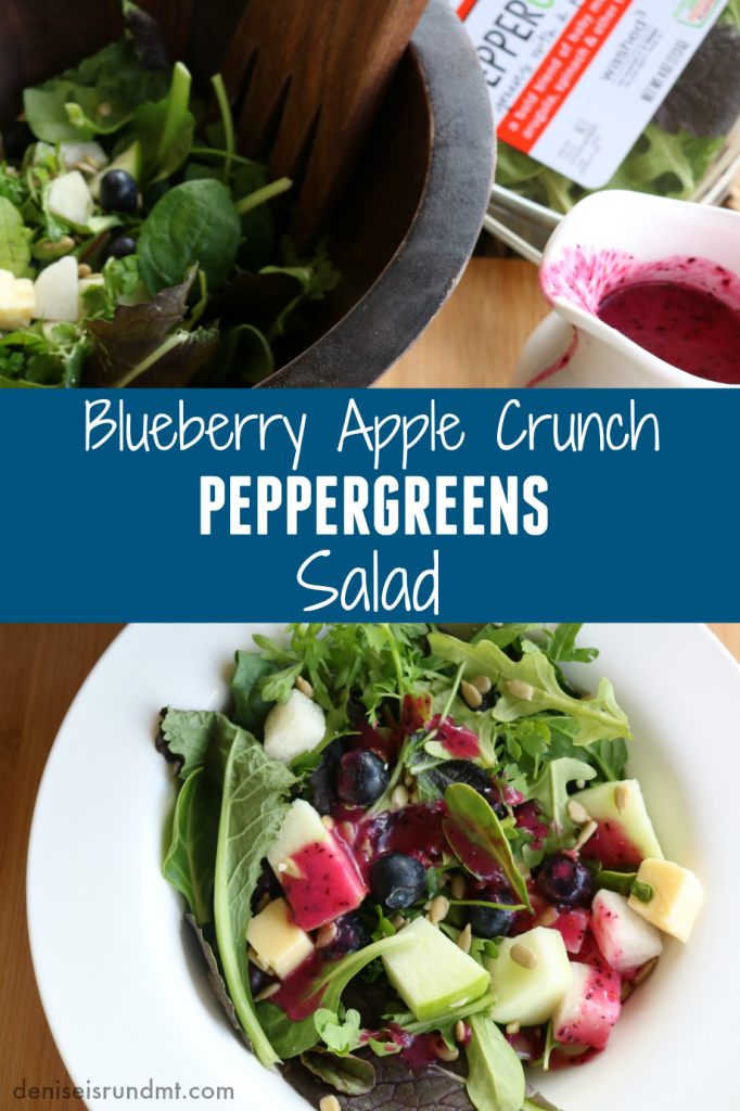 Blueberry Apple Crunch PEPPERGREENS Salad - organicgirl- Run DMT