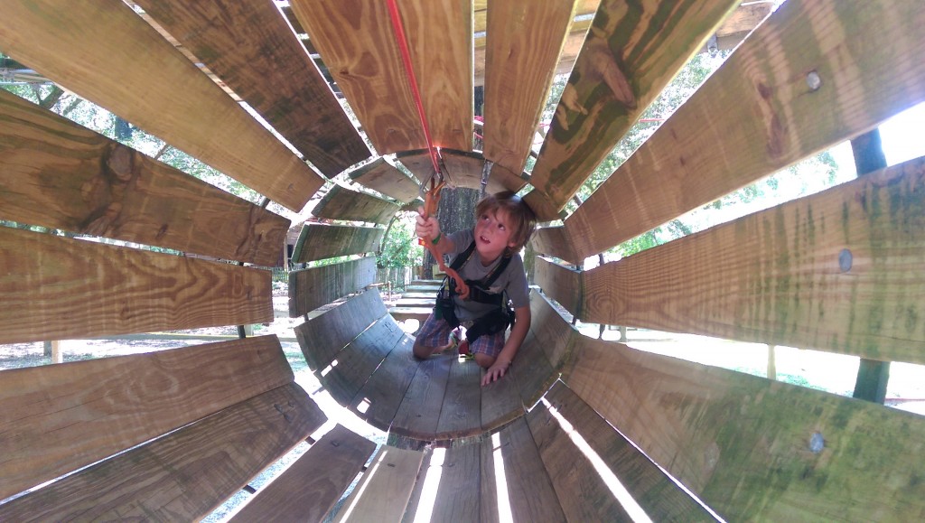 Tallahassee Museum - Liam in Tunnel