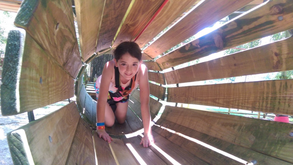 Tallahassee Museum - Emmalynn in Tunnel