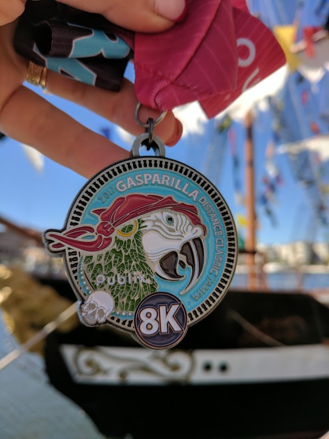 Gasparilla Distance 8K Medal - 2017