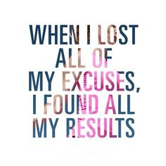 Lost all the excuse-results