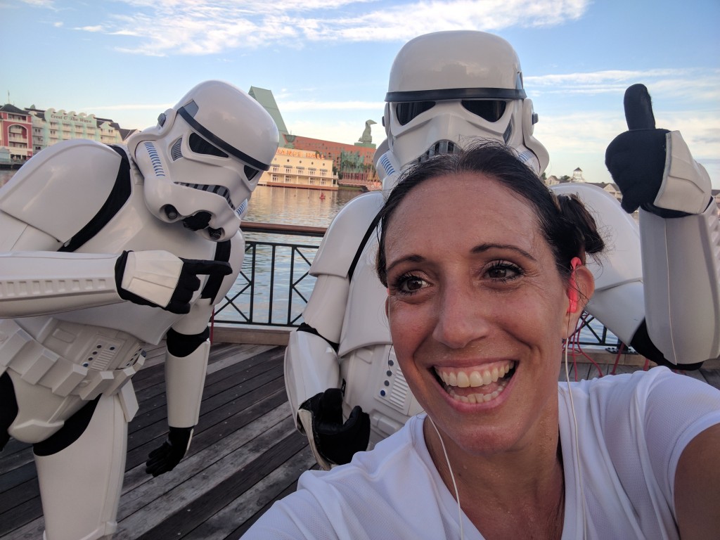 Star Wars Half Marathon - Boardwalk selfie2