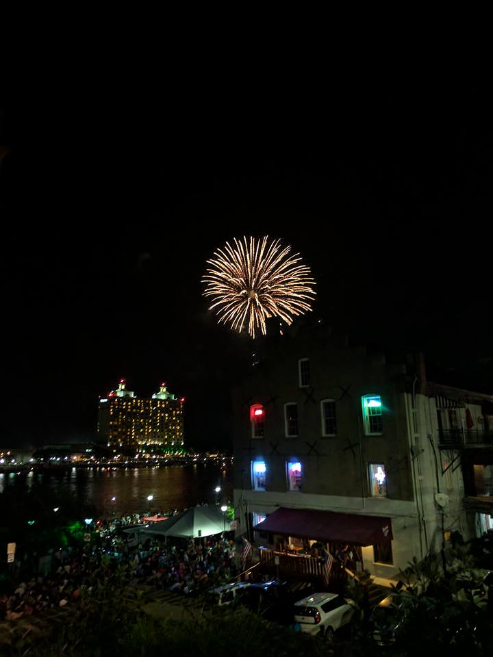 Savannah River Street Fireworks