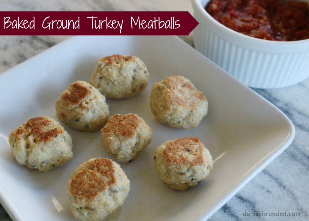 Easy Healthy Baked Ground Turkey Meatballs- Run DMT