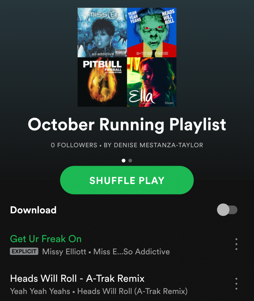 Spotify - October Playlist