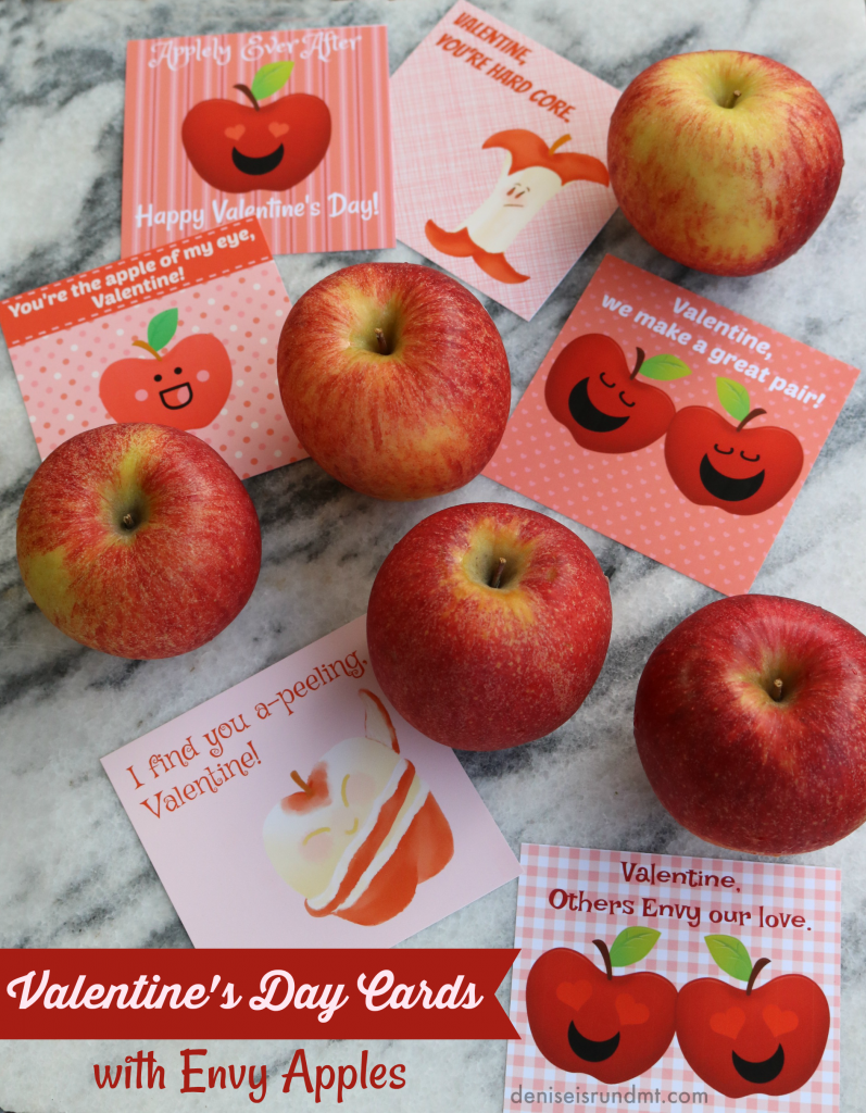 No Candy, Healthy Valentine's Day Cards with Envy Apples - Run DMT