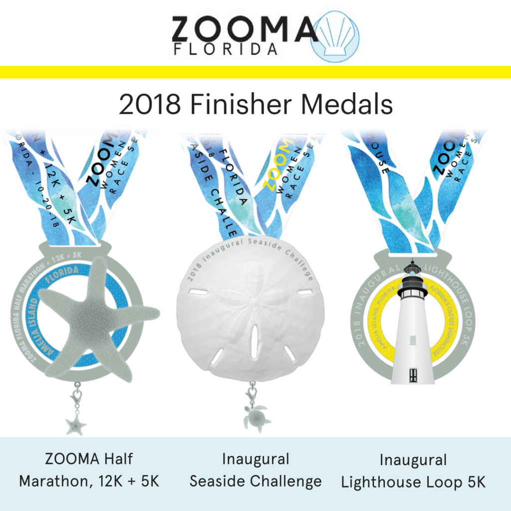 Zooma Florida 2018 medals