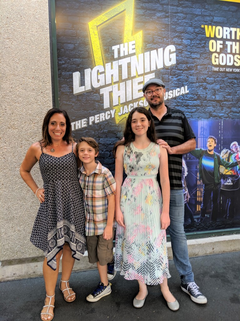 My family and I attended the opening performance of The Lightning Thief.