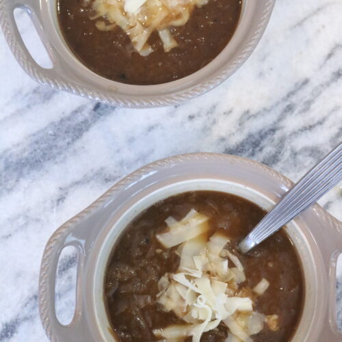 Lightened-Up French Onion Soup- Run DMT
