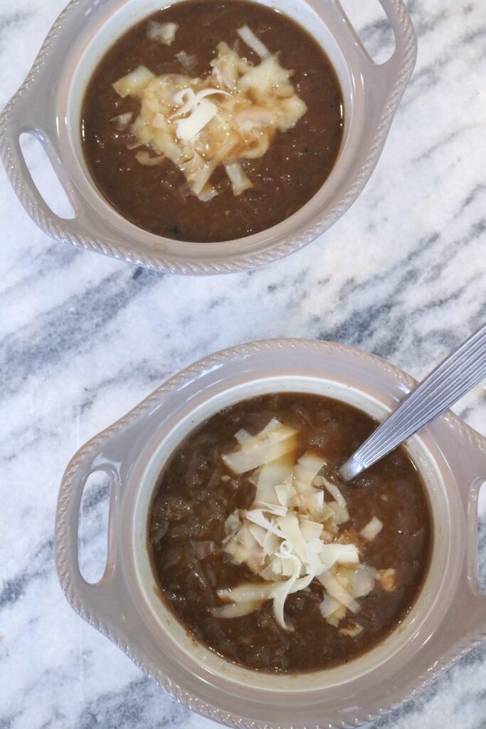 Lightened-Up French Onion Soup- Run DMT