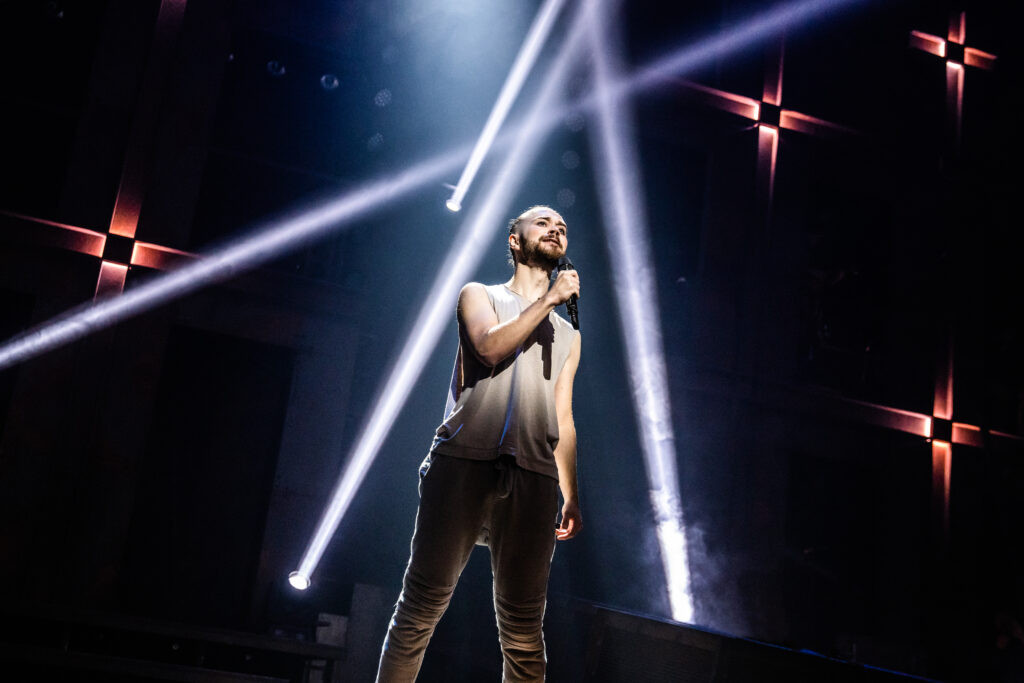 Jack Hopewell in Jesus Christ Superstar with lights